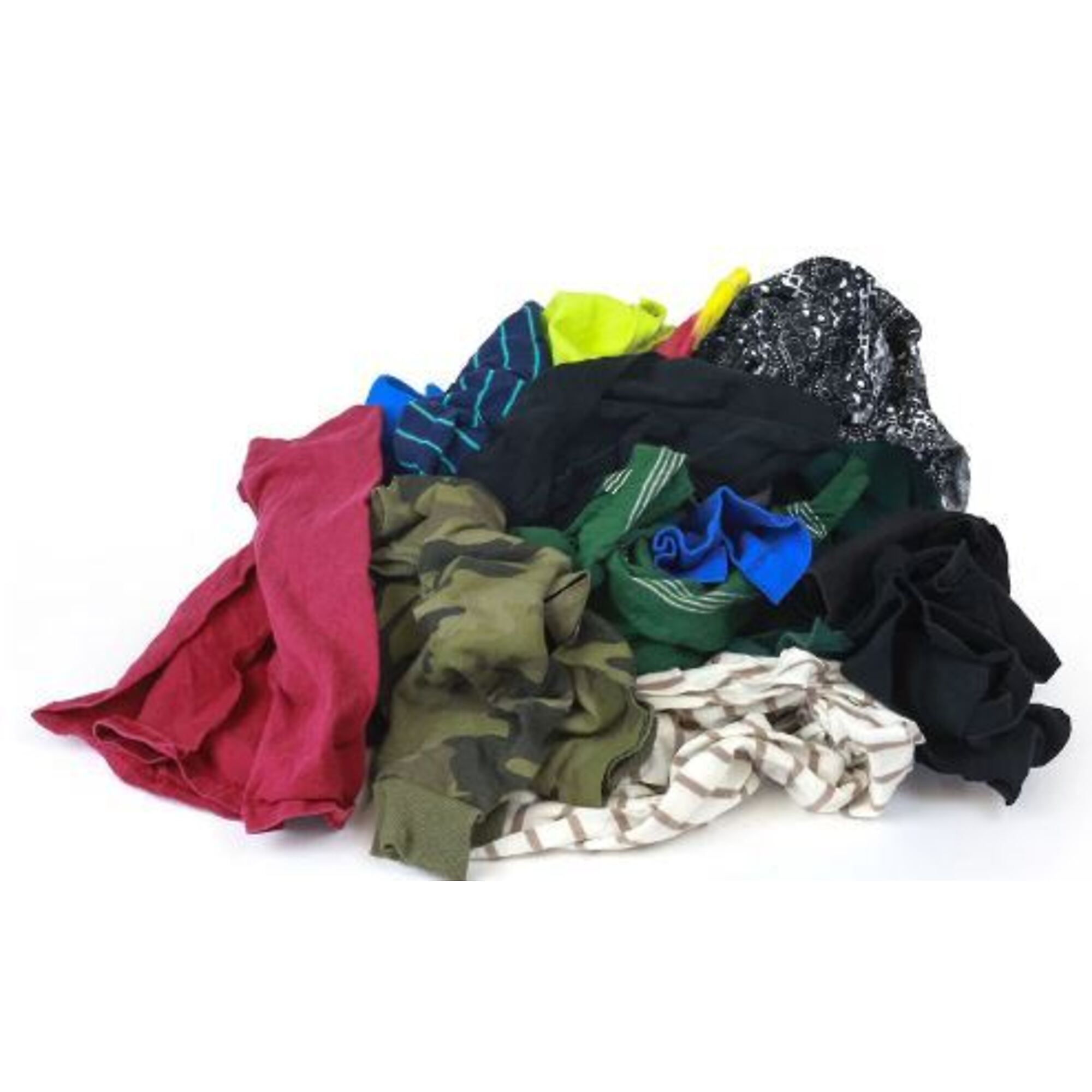 Carolina Textiles Colored Knit Rags, 15in., Cotton, 25-Lb. 175-Count Pkg., Model# R301-25